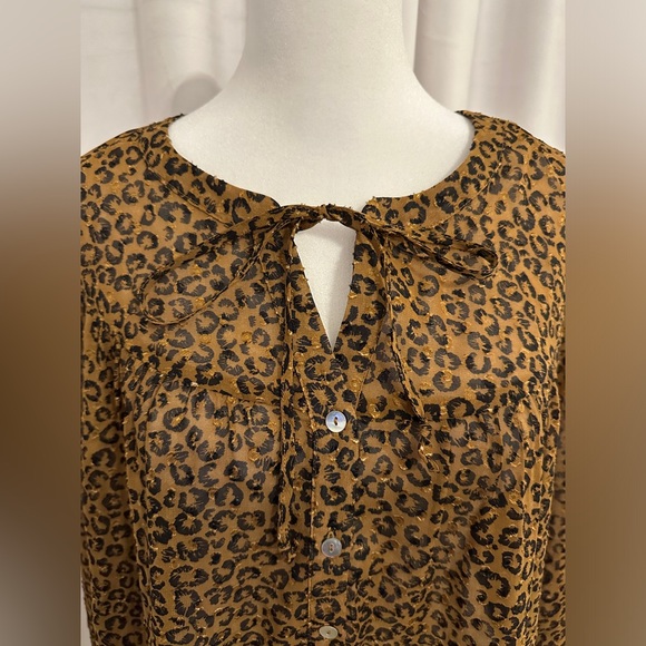DR2 Sheer Leopard Tunic Size Large - Picture 3 of 6